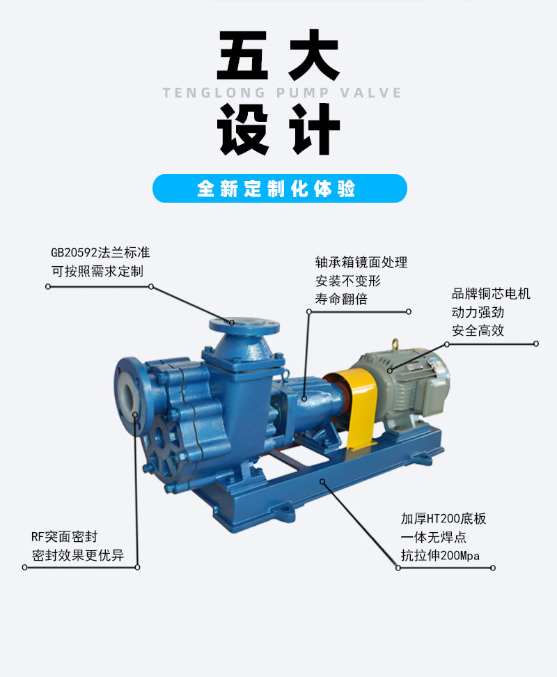 氟塑料离心自吸泵设计