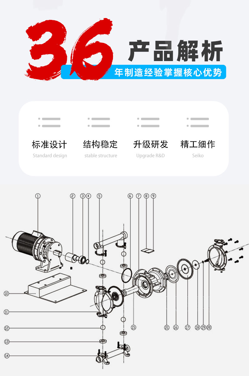 电动隔膜泵分解