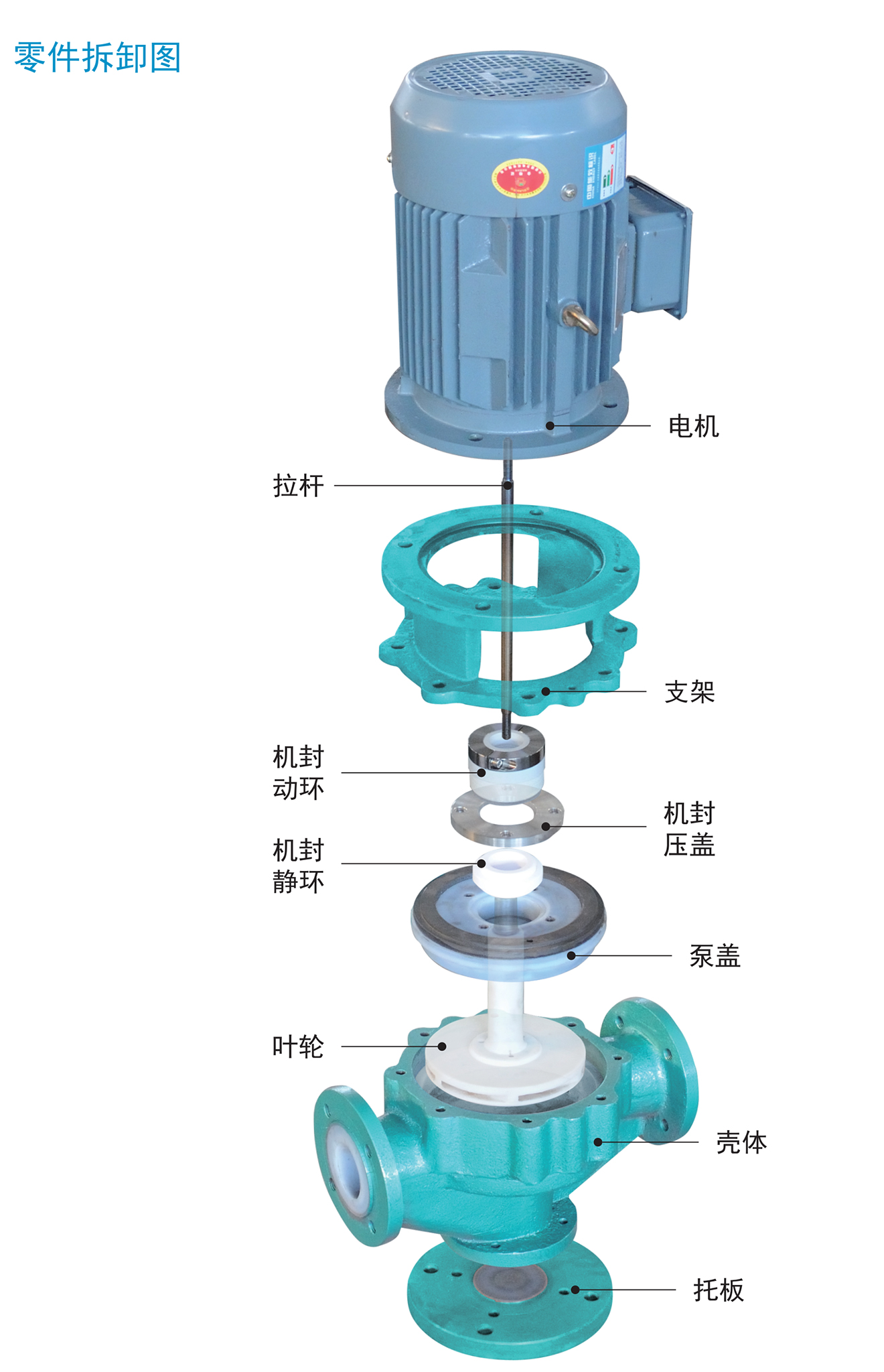 GDF立式氟塑料管道泵